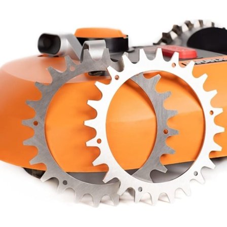 Pigger i rustfritt stål, forbedret trekkraft, for Worx Landroid robotgressklipper, 225 mm - RW gressklipper tilbehør.