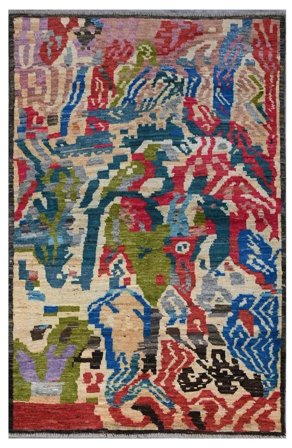 Mały Berber Colourful Dywan 122X188 Wełna