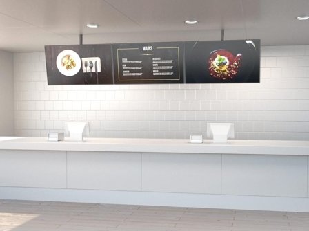 Multibrackets M Menu Board Mount Pro MBC3X1U brakett - svart