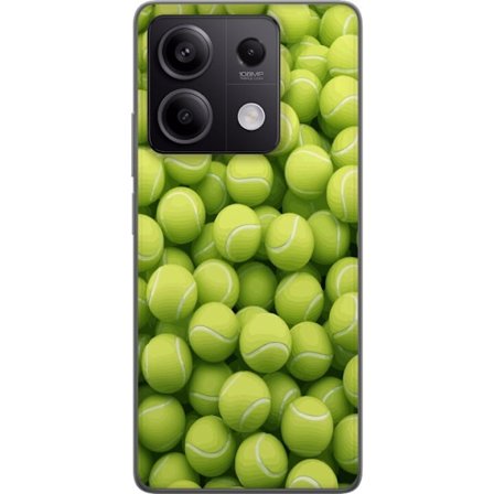 Kompatibel Mobilcover til Xiaomi Xiaomi Redmi Note 13 Mønster af grønne tennisbolde i høj detalje, sporty motiv med gentagende tekstur og stærke f