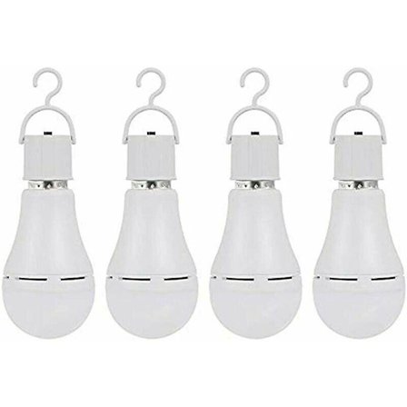 12W LED Nødlys Pære med Batteribackup for Hjem, Orkan, Camping