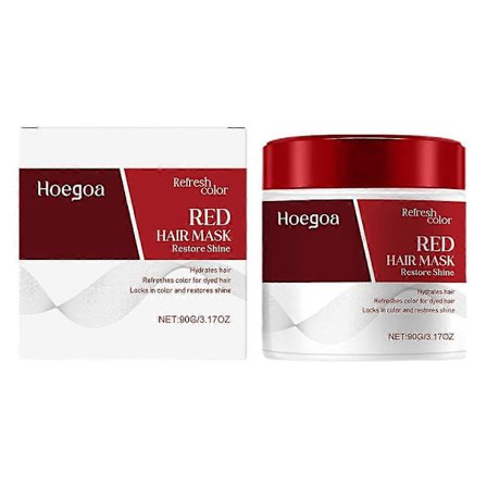Färgdepå Röd Hårmask Färgförstärkande Balsam, Återfuktar och Förstärker Röda Toner för Färgbehandlat Hår
