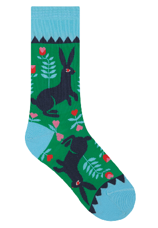 BleuForêt Socka, kaniner Sockor Dam Grön 36/40