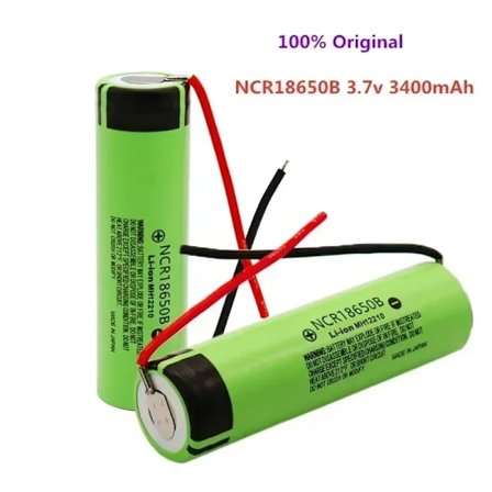 18650 batteri 3400 mah 3.7V lithium batteri NCR18650B 3400 mah egnet til lommelygte batteri + DIY ledningssamling