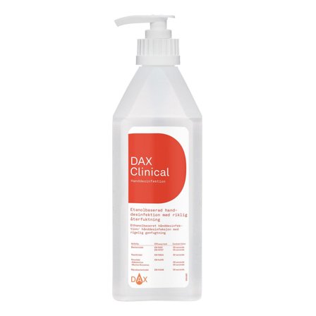 DAX Handdesinfektion Clinical 600ml - Lyreco - Städ och hygien - Desinfektionsmedel - Handdesinfektion