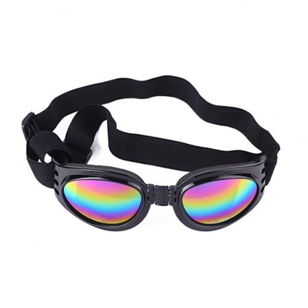 Husdjursglasögon med Rem, Hund UV-Glasögon med Justerbart Hakband