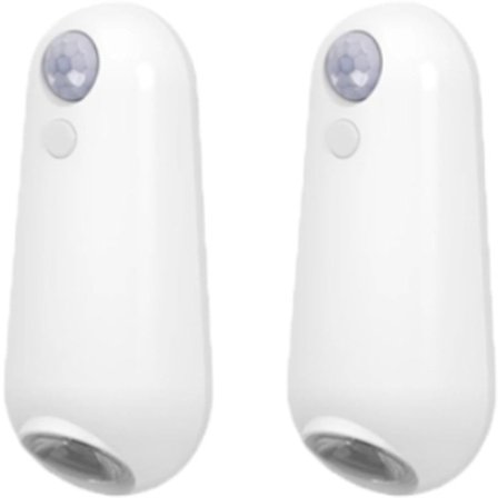 Toalettnattlys med bevegelsessensor, 7 fargeskiftende sensor toalettnattlys, for toalettbelysning, 2-pakning