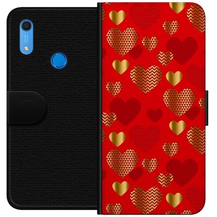 Kompatibel Tegnebogsetui til Huawei Huawei Y6s (2019) GoldenHearts