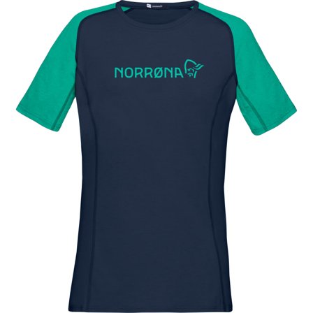 Norrøna Women's Fjørå Equaliser Lightweight T-shirt Women Short sleeved fitness sweater Blue M