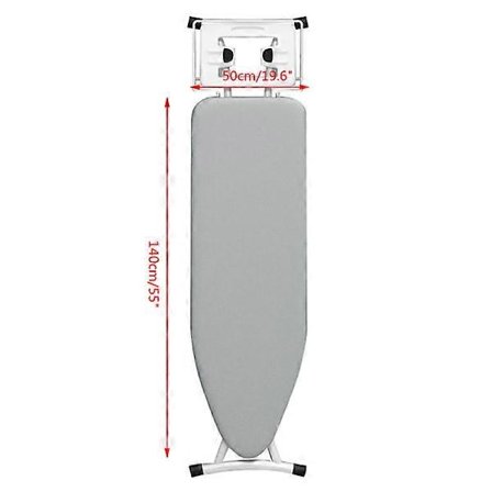 Polyesteri-silityslaudan päällinen Korkean lämpötilan kestävä kaksikerroksinen silityslaudan päällinen Harmaa