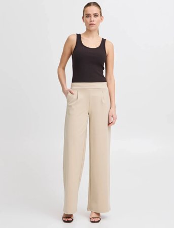 ICHI Ihkate Sus Long Wide Pa2 - Cream - XL