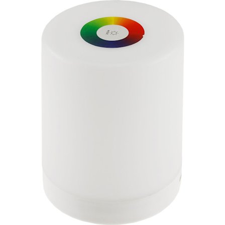 Lämmin Valkoinen Kannettava Yöpöytälamppu Himmennettävä Paristoilla