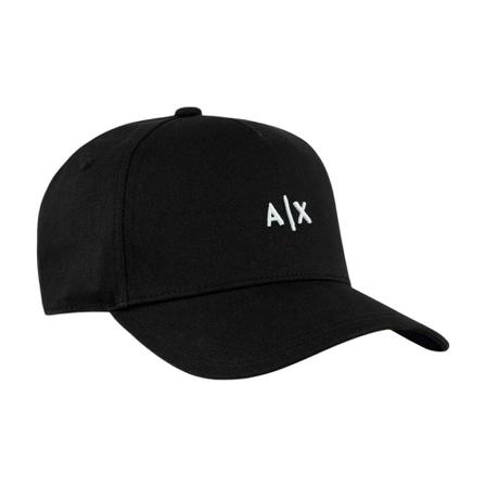 Armani Exchange Cap Sort, Herre Huer Kasketter og Hatte, Størrelse: ONE Size