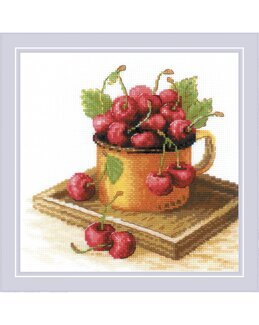 Stickpackung Bild Kirschenschale