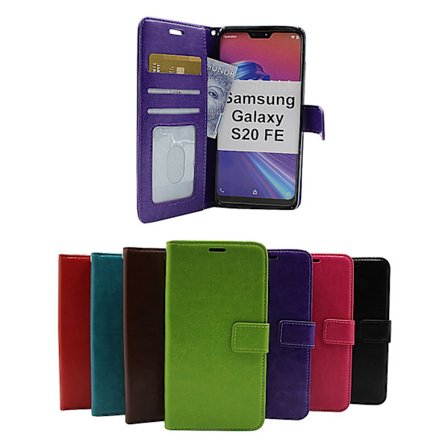 Crazy Horse Wallet Samsung Galaxy S20 FE/S20 FE 5G (Svart)