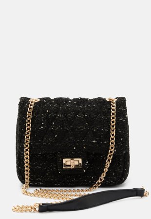 BUBBLEROOM Blair Tweed Bag Black Accessories