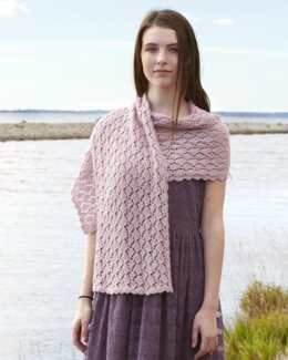 Strikkeoppskrift Sjal - Svarta Fåret