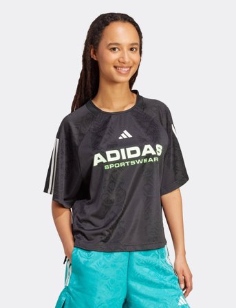 adidas Sportswear W Tiro Q3 Tee - Black - L