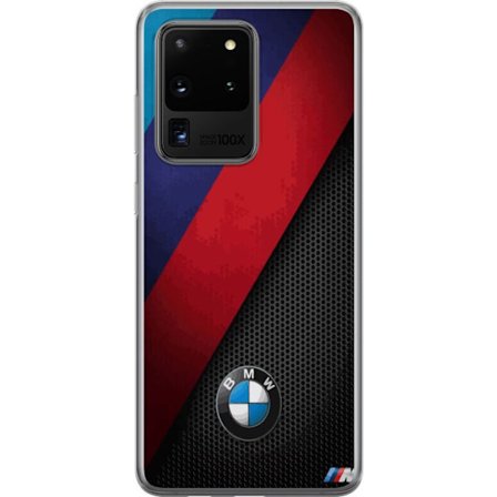 Yhteensopiva Puhelinkuori Samsung Galaxy S20 Ultra Abstrakti BMW-inspiroima muotoilu, jossa on vinottaisia ​​värikenttiä sinisessä, punaisessa ja must