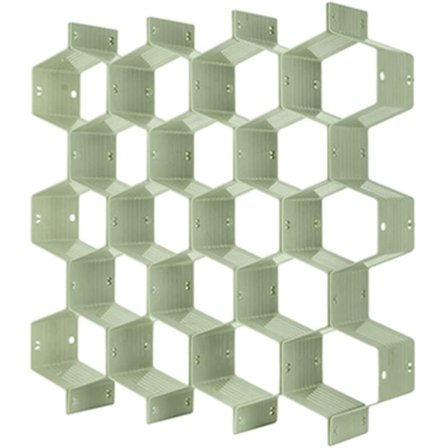 Skuffeskiller Organizer, Justerbar Honeycomb Divider Kabinet Lap Opbevaring til Undertøj, Strømper, Kommode Grøn