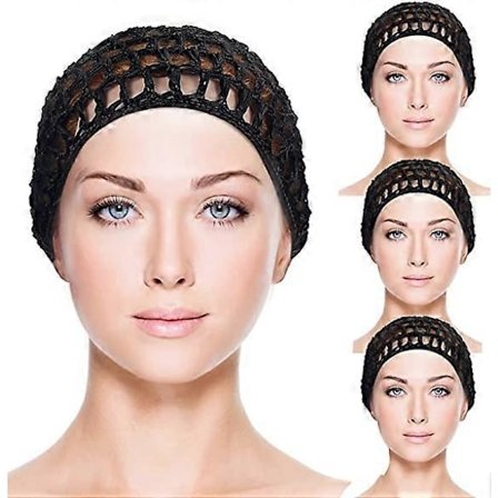 4 kpl Hiustenpidikkeitä Virkattu Hiusverkko Virkattu Verkko Hiusverkko Neulottu Snood-hattu Verkko Virkattu Hiusverkko