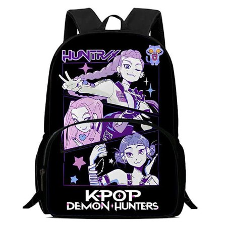 K-Pop Demon Hunter Rygsæk Skuldertaske Madkasse Penalhus Skolerygsæk-FF- TDKH020