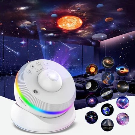 13-i-1 Galaxy Projektor – USB Nattlampe Nebula Effekt – Romlampe Stjerneprojektor_TF_TF