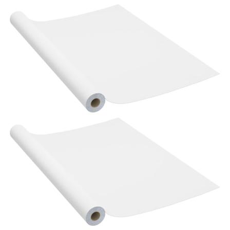 Vidaxl Dekorplast 2 St Vit 500x90 Cm Pvc Vit