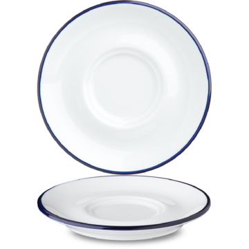 Espressofat G. Benedikt Retro Blå kant 12cm