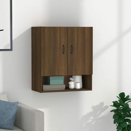Vidaxl Väggskåp Brun Ek 60x31x70 Cm Konstruerat Trä Brun