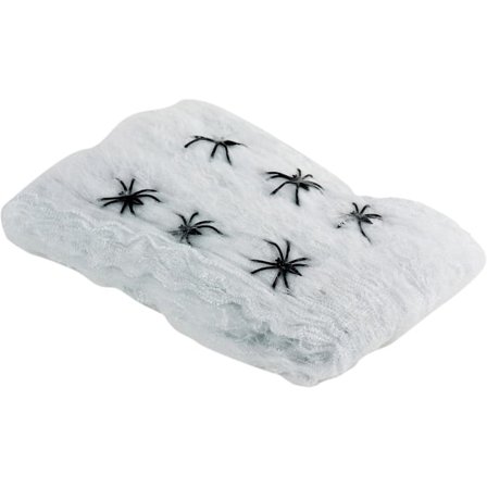 Inomhus Utomhus, Halloween Spindelnätsdekoration 5 Set Realistiska Spindelväv Ultra-stretchiga Med Extra Falska Spindlar