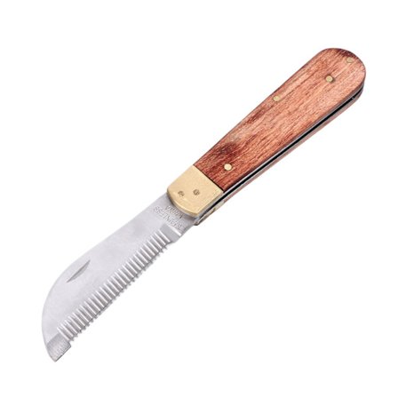 Heststrippingskniv Profesjonell Effektiv Sikker fjerning av gammelt hår Rosentrehåndtak Heststrippingsverktøy