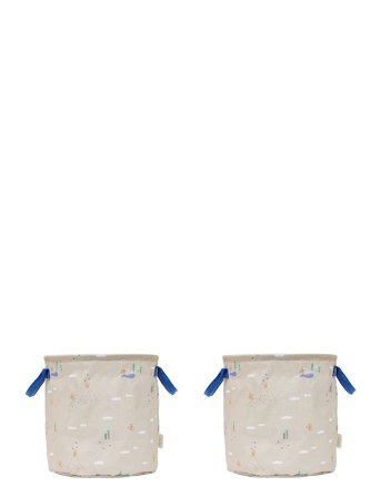 Foxy Storage Basket Medium - Set Of 2 Beige OYOY MINI