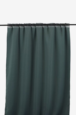 Venture Home - Gardin Evelyn med multiband 2-pack - Blå - Kanallängder - 135X240 - Från Homeroom