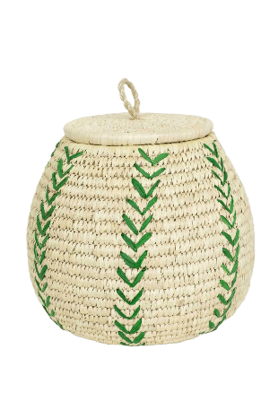 A World of Craft PALM FLOWER Korg m lock, natur/grön Dekoration Grön Ø 20 cm