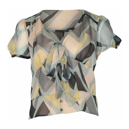 Diane Von Furstenberg, Bow Top Szary, Kobieta, Rozmiar: L