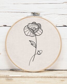 Broderikit Billede Poppy Blomst - Duftin