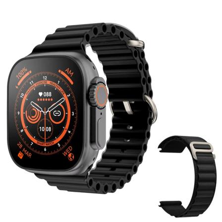 Ny Smart Watch Ultra 8 NFC GPS Track 49mm Herr Dam Smartwatch Series 8 Termometer BluetoothCall Vattentät Sport För Apple BlackHY Black GS