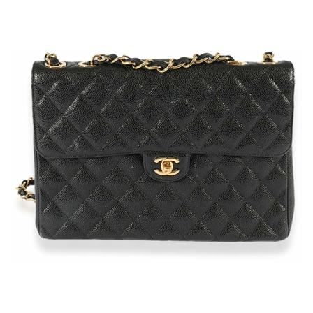 Chanel Vintage Pre-owned Shoulder Väska svart, Dam Vintage Väskor, Dam, Storlek: ONE SIZE