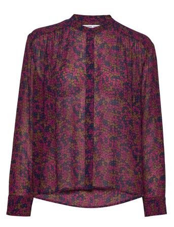 Elmy Shirt Aop 9695 Bluse Langærmet Multi/mønstret Samsøe Samsøe