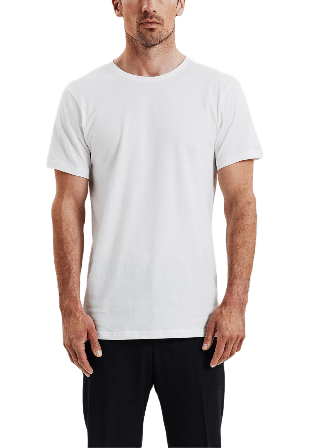 Bread & Boxers 2-pack Crew-Neck Lightweight cotton T-shirts Herr Vit M