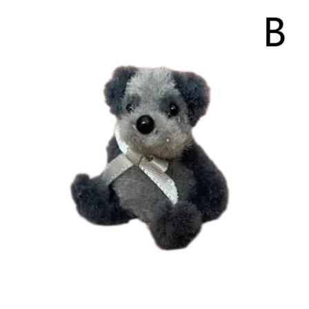 Liten Miniatyr Handgjort Söt Folknalle Björn 4cm Mobilväska C