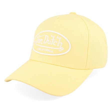 Von Dutch - Gelb adjustable Cap - Oval Patch Yellow A-Frame Adjustable @ Hatstore