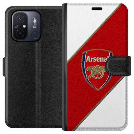 Kompatibelt Plånboksfodral till Xiaomi Xiaomi Redmi 12C Moschino Toy teddybjörn med enkel tecknad design, brun björn med vit tröja och tydlig logo