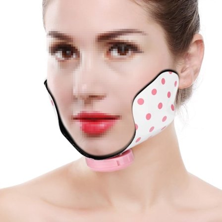 Silikon Elektrisk Justerbar Mini Ansiktslyftande Fasthet Patch Punkt Massage Patch