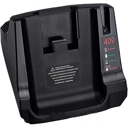 36V 40V MAX Batterioplader med 2USB Erstatning for Black +Decker LCS36 LCS40 Li-ion Batteri (Kun oplader, intet batteri)