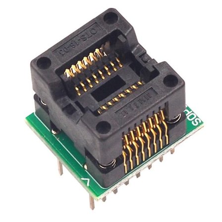 Användarvänlig Sop16 till Dip16 Ic Socket Adapter med snabbinsättningsmekanism