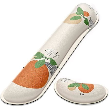 Förstora tangentbords handledsstöd, minnesskum set kudde stöd för enkel skrivning och smärtlindring, musmatta, dator, bärbar dator, kontor,