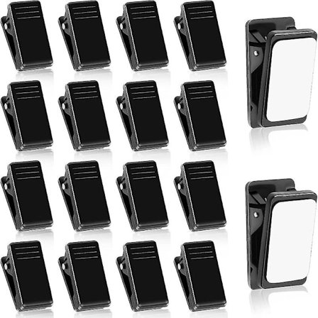 20 stk Selvklebende Klips Veggteppe Klips Sticky Klips Plast Foto Klips Hengende Fjærklips for Poster Foto
