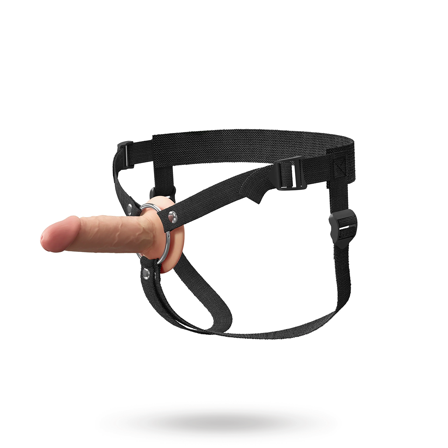 Elite 5" Hollow Silicone Strap-On - Vuxen.se - Vibrerande, strapless & standars strap-ons